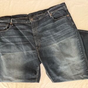 Levi's 559 Men's 52x30 Big Relaxed Straight Leg Jeans Dark Wash Navarro Stretch